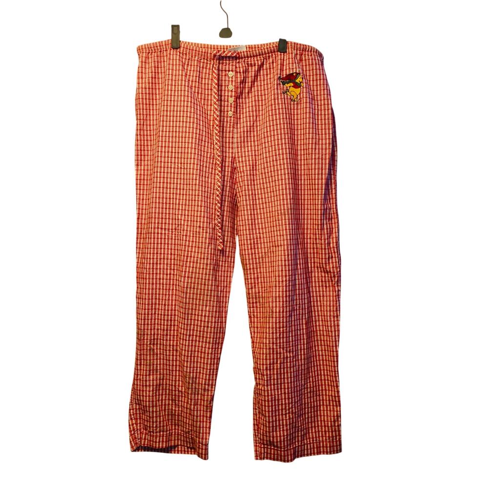 Disney Winnie the Pooh Plaid Sparkle Pajama Pants